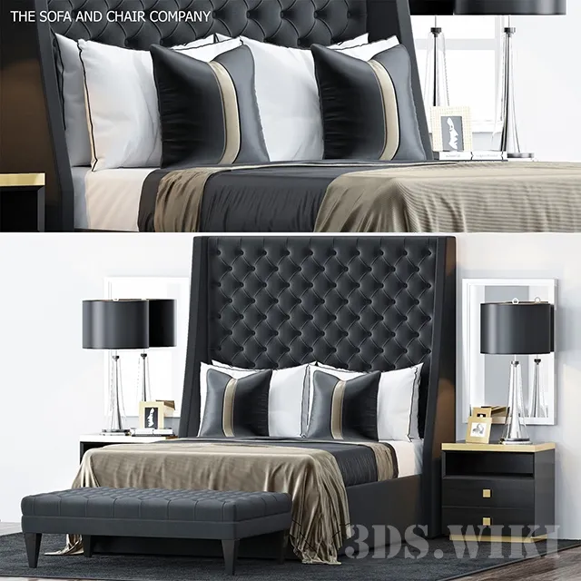 furniture – S&C SET 6 bed 3ds Max