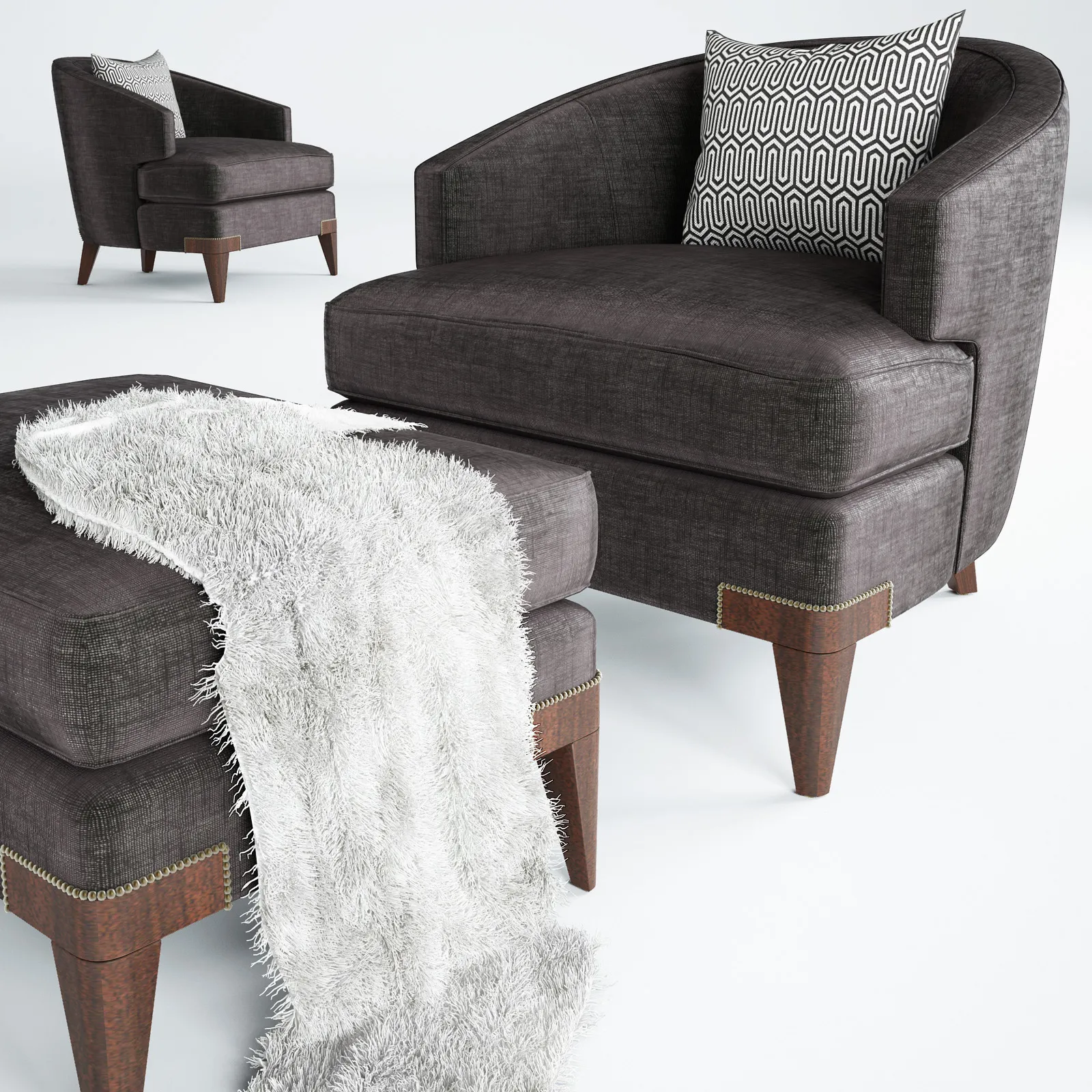 furniture – Schnadig Maggie armchair 1 3ds Max