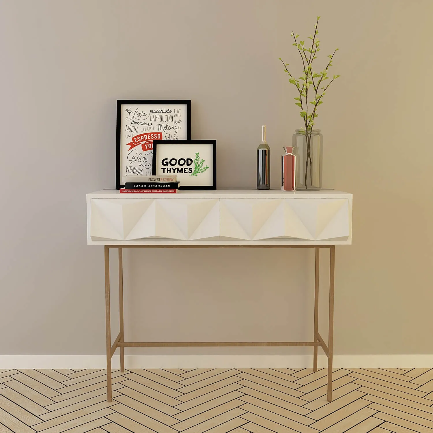 furniture – Sculpted Geo Console 3ds Max