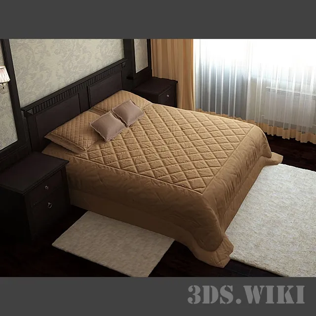 furniture – SELVA bed 3ds Max