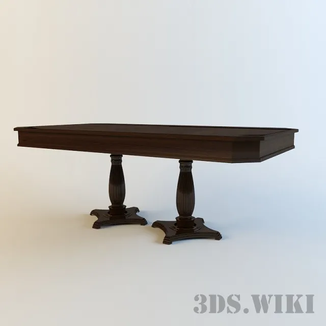 furniture – Selva table with two legs 3ds Max