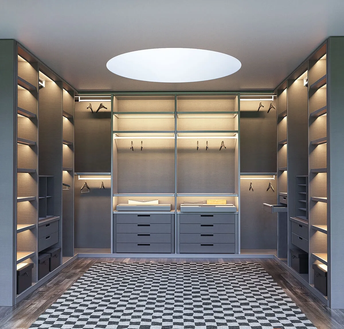 furniture – Senzafine walk-in closet from Poliform 3ds Max