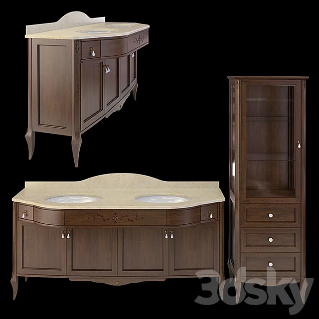 furniture set Epoque Plutone 3DS Max Model