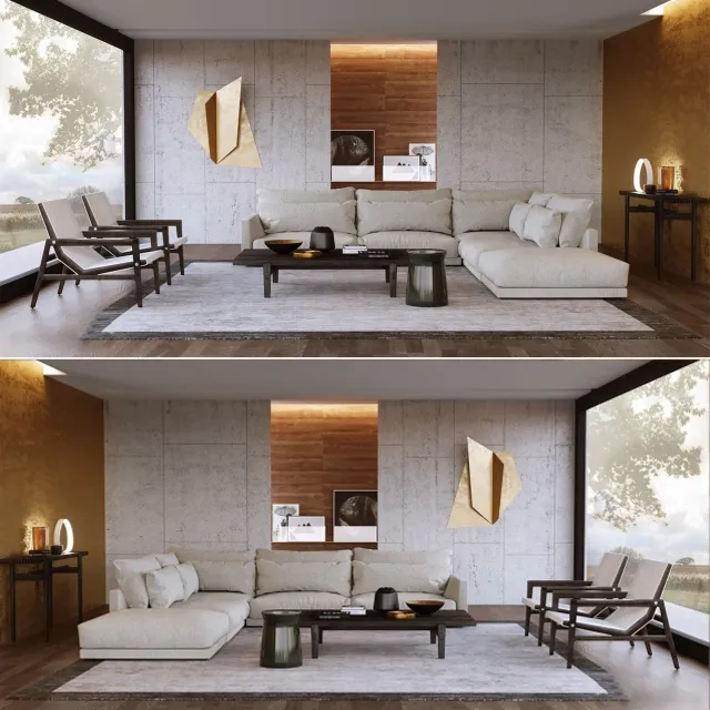 furniture – Set from Poliform Bristol 3ds Max