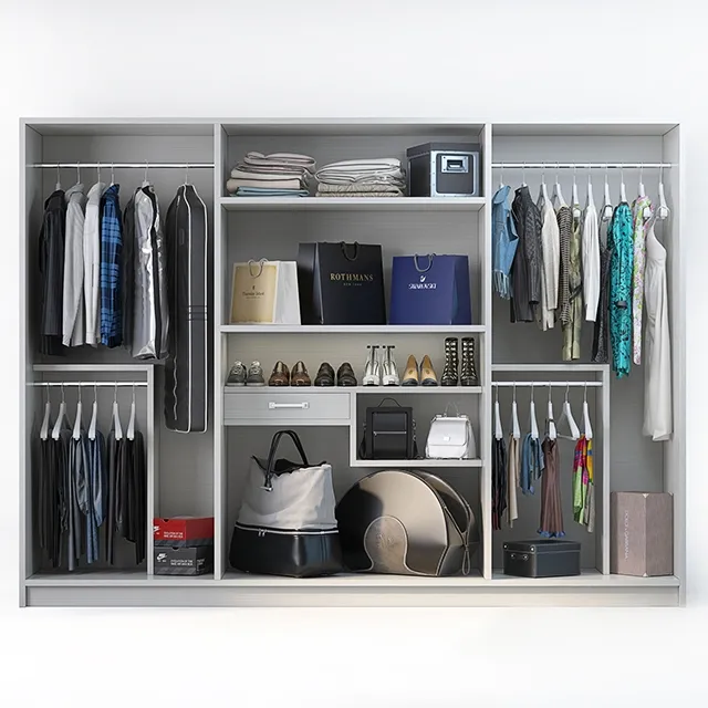furniture – Set of clothes shoes and accessories for the cabinet mix 3 3ds Max
