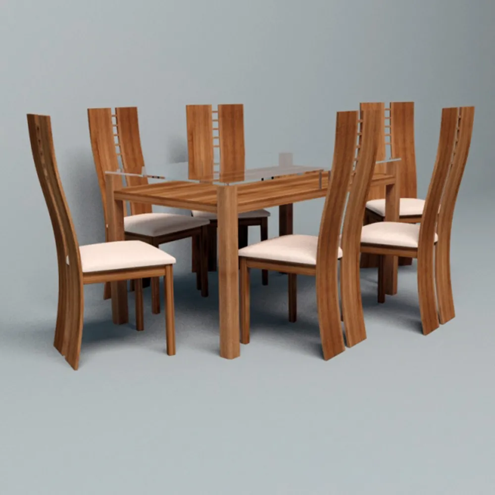 furniture – Set of table and chairs 3ds Max