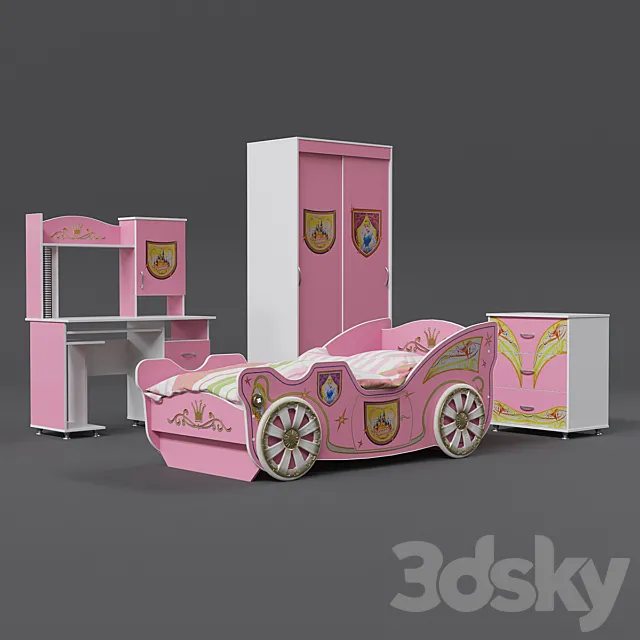 Furniture set “Princess” 3DSMax File