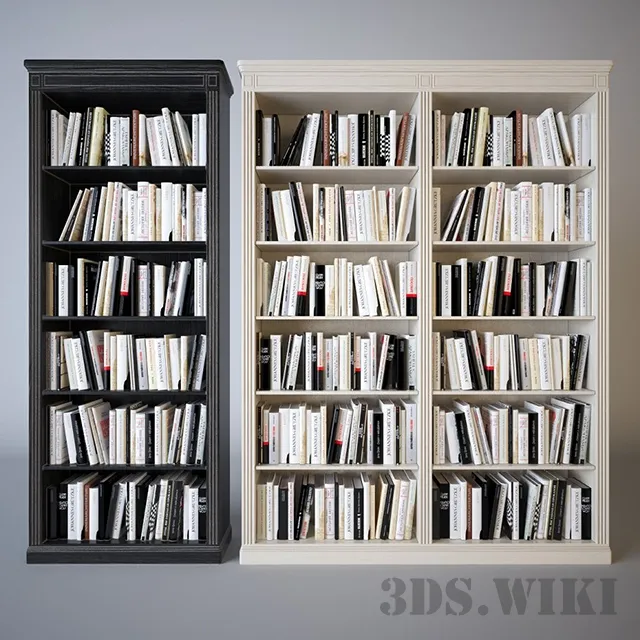 furniture – Shelves With Books 3ds Max