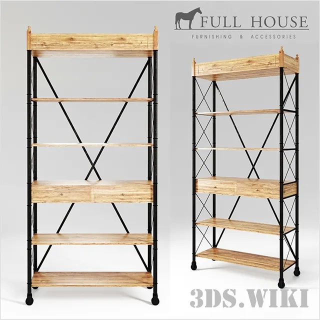 furniture – Shelving unit 1BCBG009 from Full House 3ds Max