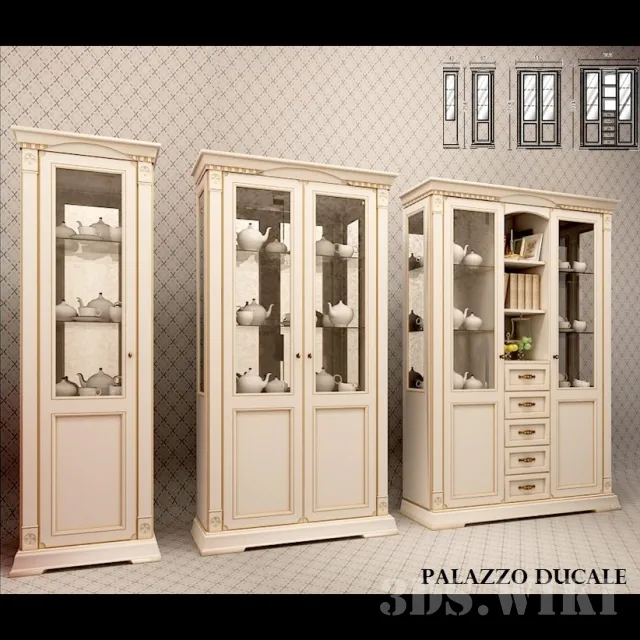 furniture – Showcases Palazzo Ducale Laccato 3ds Max