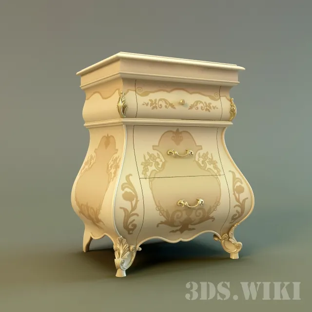 furniture – Side table Monreale of the Italian factory Signorini Coco 3ds Max