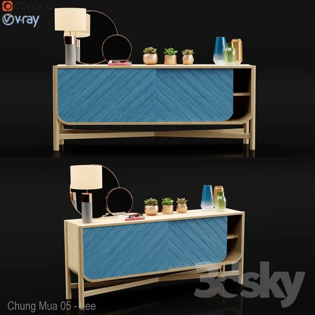 FURNITURE – SIDEBOARD & CHEST OF DRAWER – 3D MODELS – 3DS MAX – FREE DOWNLOAD – 9492