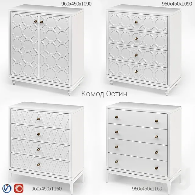 FURNITURE – SIDEBOARD & CHEST OF DRAWER – 3D MODELS – 3DS MAX – FREE DOWNLOAD – 9517
