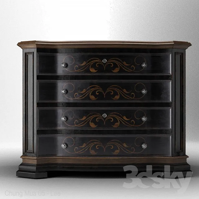 FURNITURE – SIDEBOARD & CHEST OF DRAWER – 3D MODELS – 3DS MAX – FREE DOWNLOAD – 9540