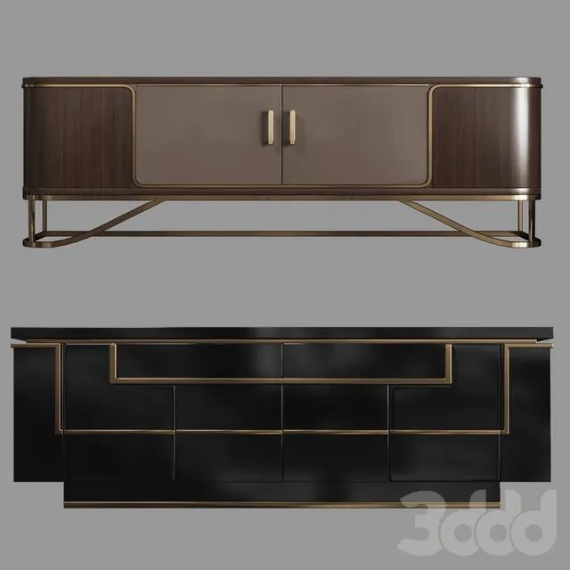 FURNITURE – SIDEBOARD & CHEST OF DRAWER – 3D MODELS – 3DS MAX – FREE DOWNLOAD – 9624