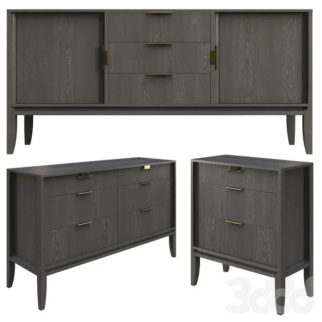 FURNITURE – SIDEBOARD & CHEST OF DRAWER – 3D MODELS – 3DS MAX – FREE DOWNLOAD – 9666