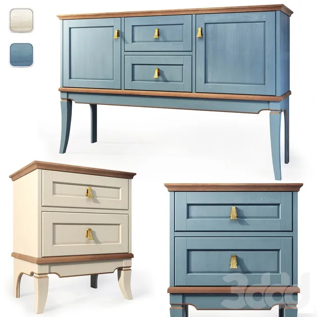 FURNITURE – SIDEBOARD & CHEST OF DRAWER – 3D MODELS – 3DS MAX – FREE DOWNLOAD – 9739