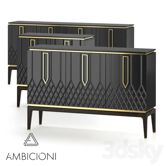 FURNITURE – SIDEBOARD & CHEST OF DRAWER – 3D MODELS – 3DS MAX – FREE DOWNLOAD – 9787