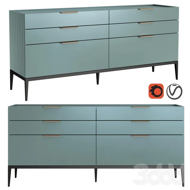 FURNITURE – SIDEBOARD & CHEST OF DRAWER – 3D MODELS – 3DS MAX – FREE DOWNLOAD – 9792