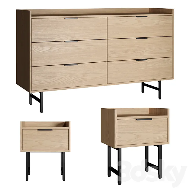 FURNITURE – SIDEBOARD & CHEST OF DRAWER – 3D MODELS – 3DS MAX – FREE DOWNLOAD – 9870