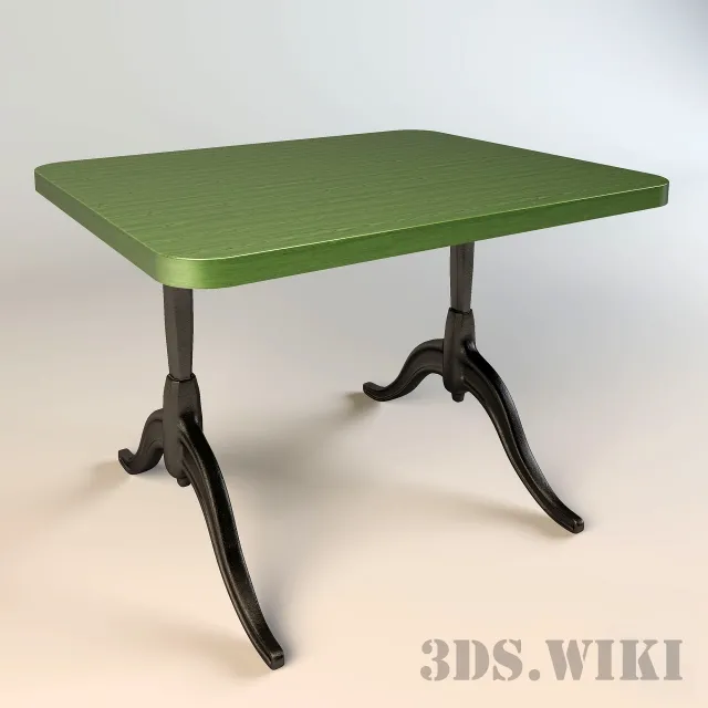 furniture – Simple table with metal legs 3ds Max