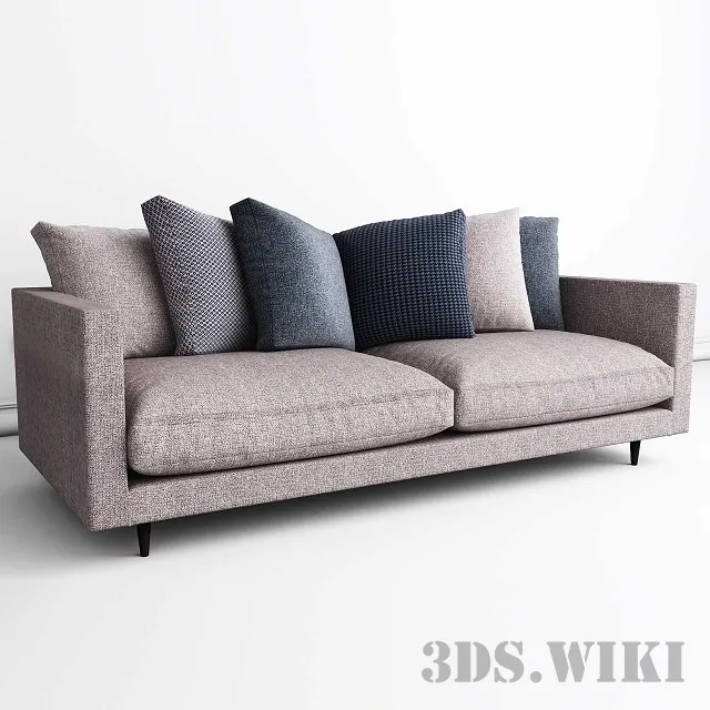 furniture – Simple two-seater sofa 3ds Max