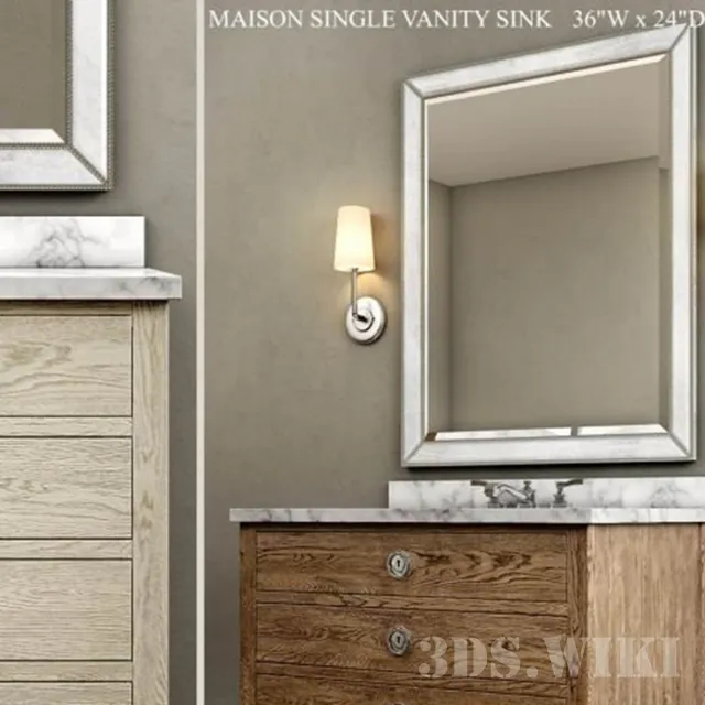 furniture – Single vanity sink Maison 3ds Max