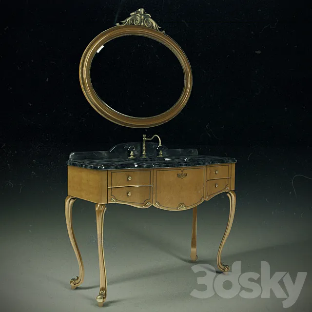 Furniture sink LINEATRE 3DS Max Model