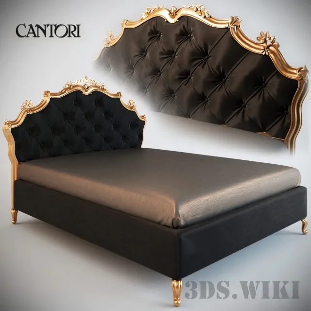 furniture – Sissi Capitonne Cantori Bed 3ds Max