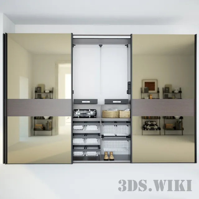 furniture – Sliding Wardrobe Mebelux Borioso With Filling 3ds Max