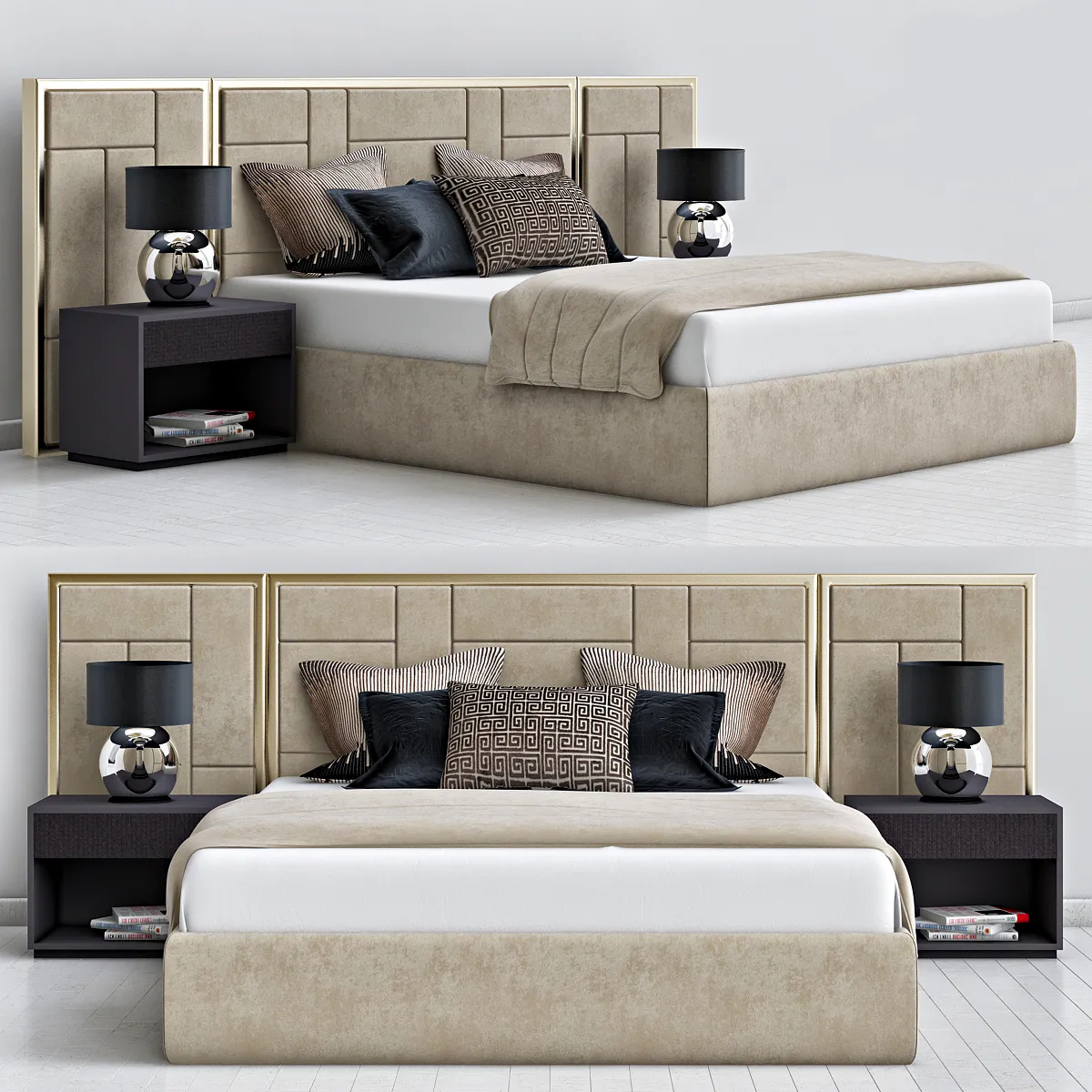 furniture – Sloane Royale bed 01 3ds Max