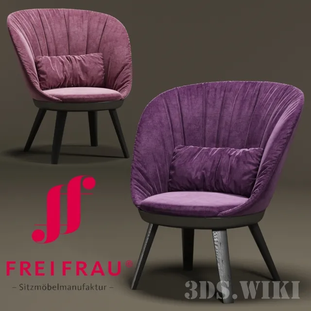 furniture – Small armchair Romy Collection By Freifrau 3ds Max