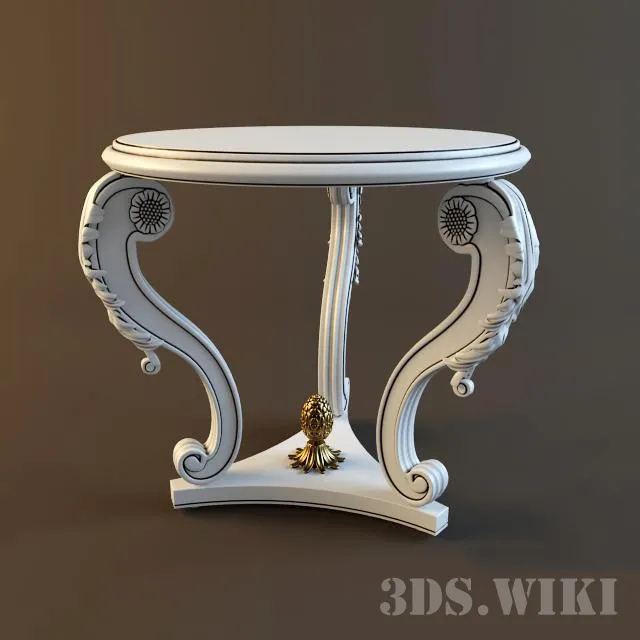 furniture – Small classic table 3ds Max