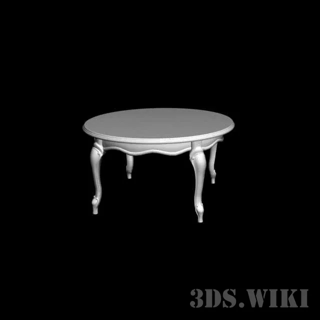 furniture – Small classic table 3ds Max