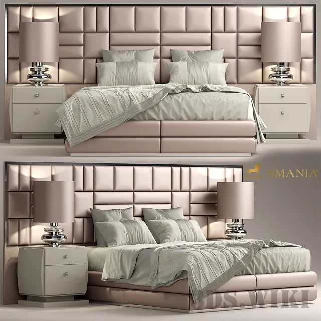 furniture – Smania Caesar Train 360 bed 3ds Max