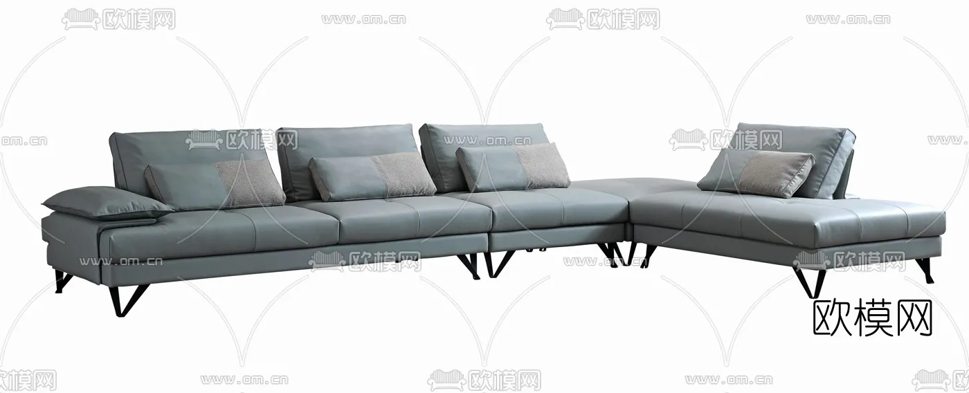 FURNITURE – SOFA – 3D Model For Interior Design – 11076
