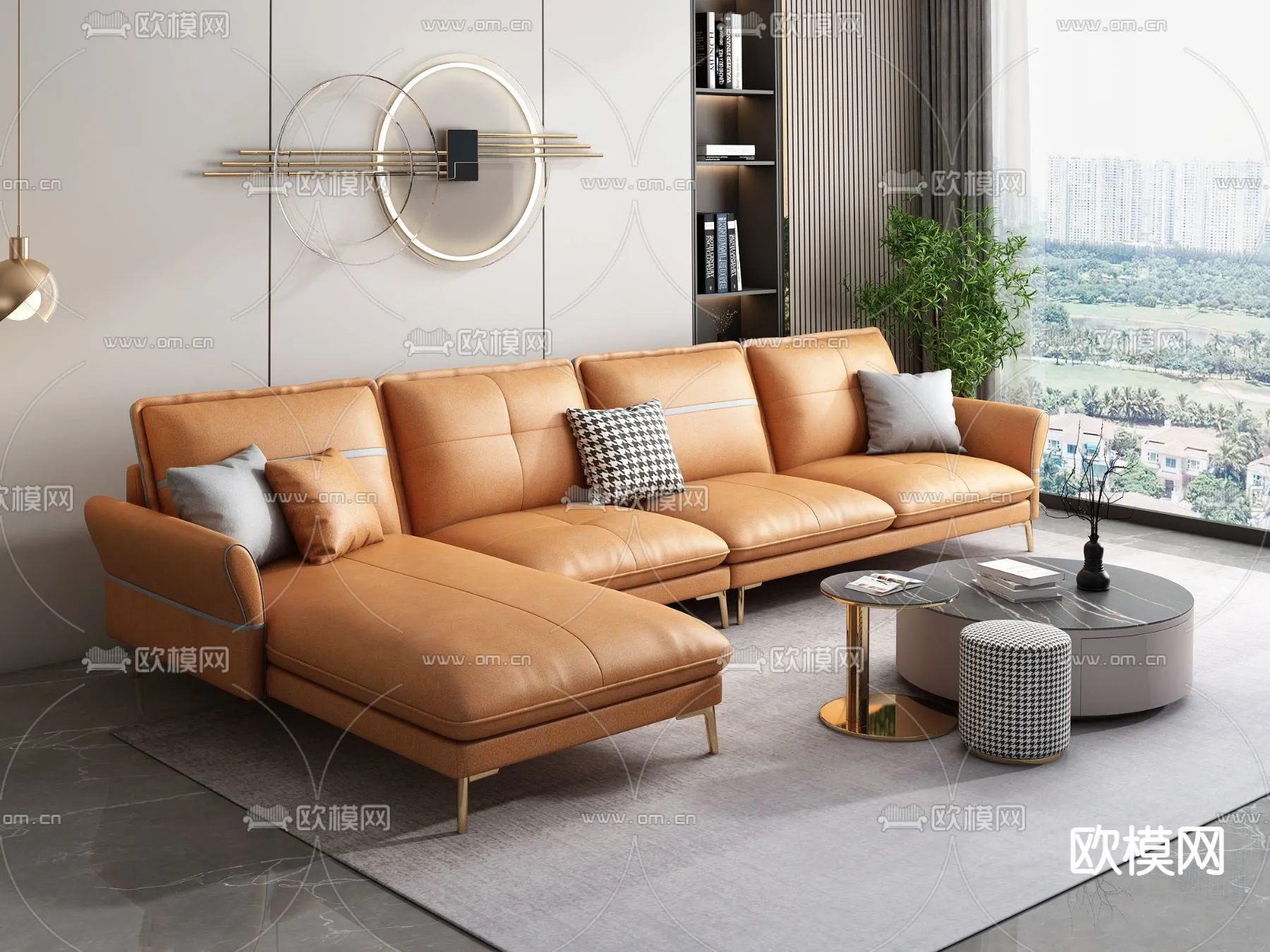 FURNITURE – SOFA – 3D Model For Interior Design – 11091