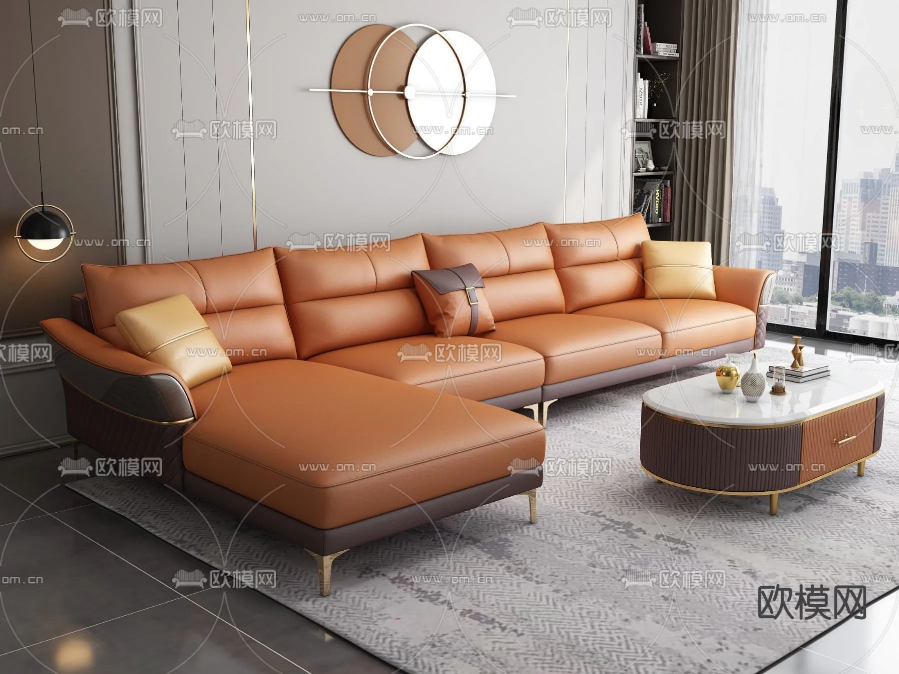 FURNITURE – SOFA – 3D Model For Interior Design – 11092