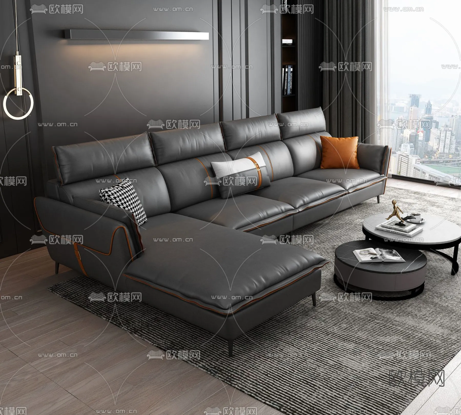 FURNITURE – SOFA – 3D Model For Interior Design – 11096