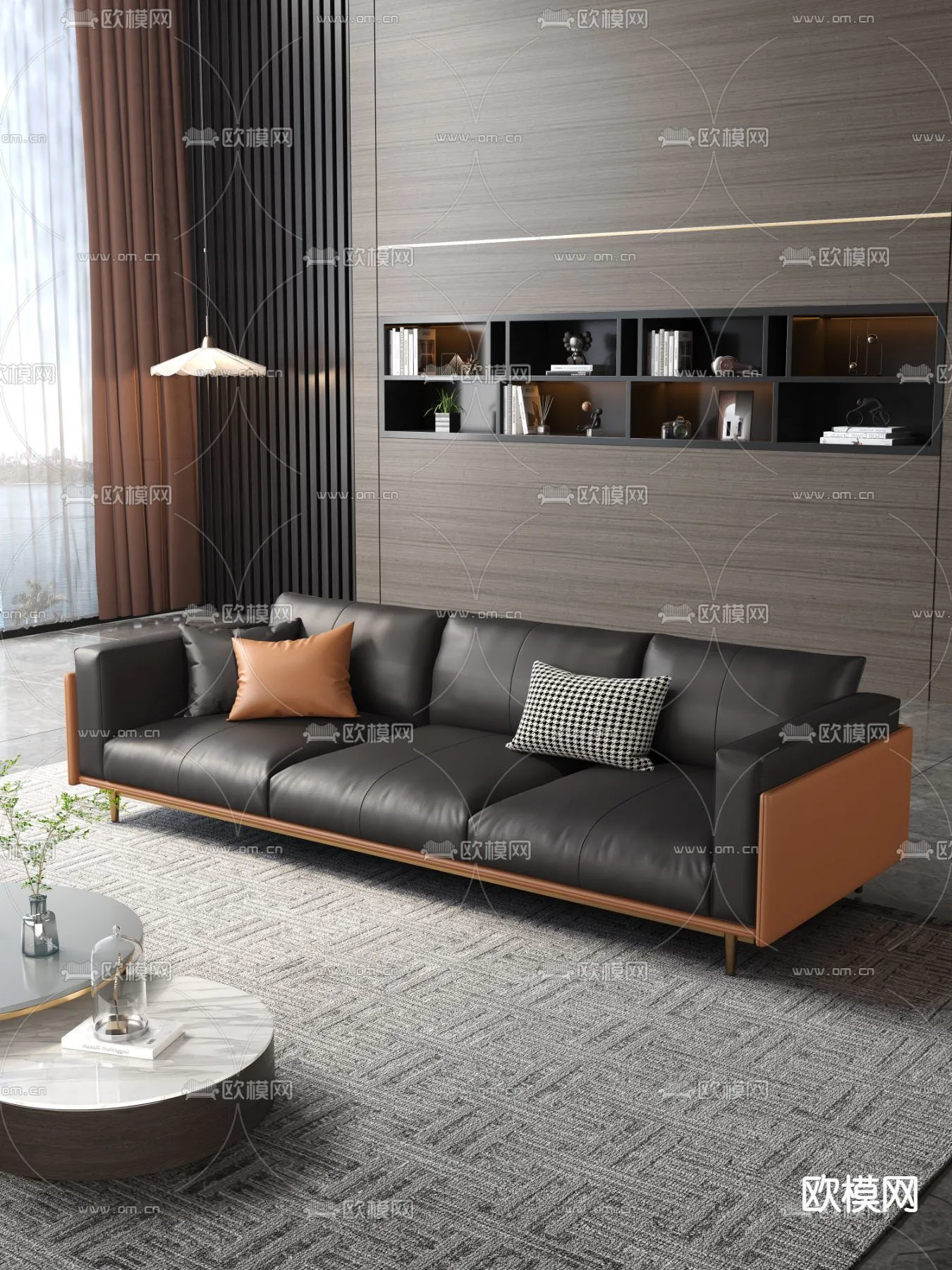 FURNITURE – SOFA – 3D Model For Interior Design – 11103