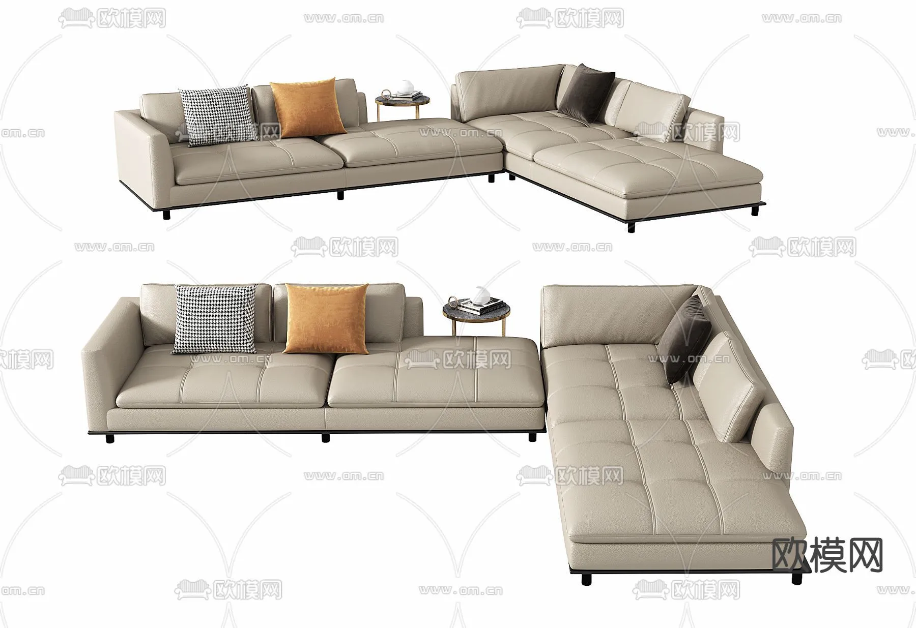FURNITURE – SOFA – 3D Model For Interior Design – 11112