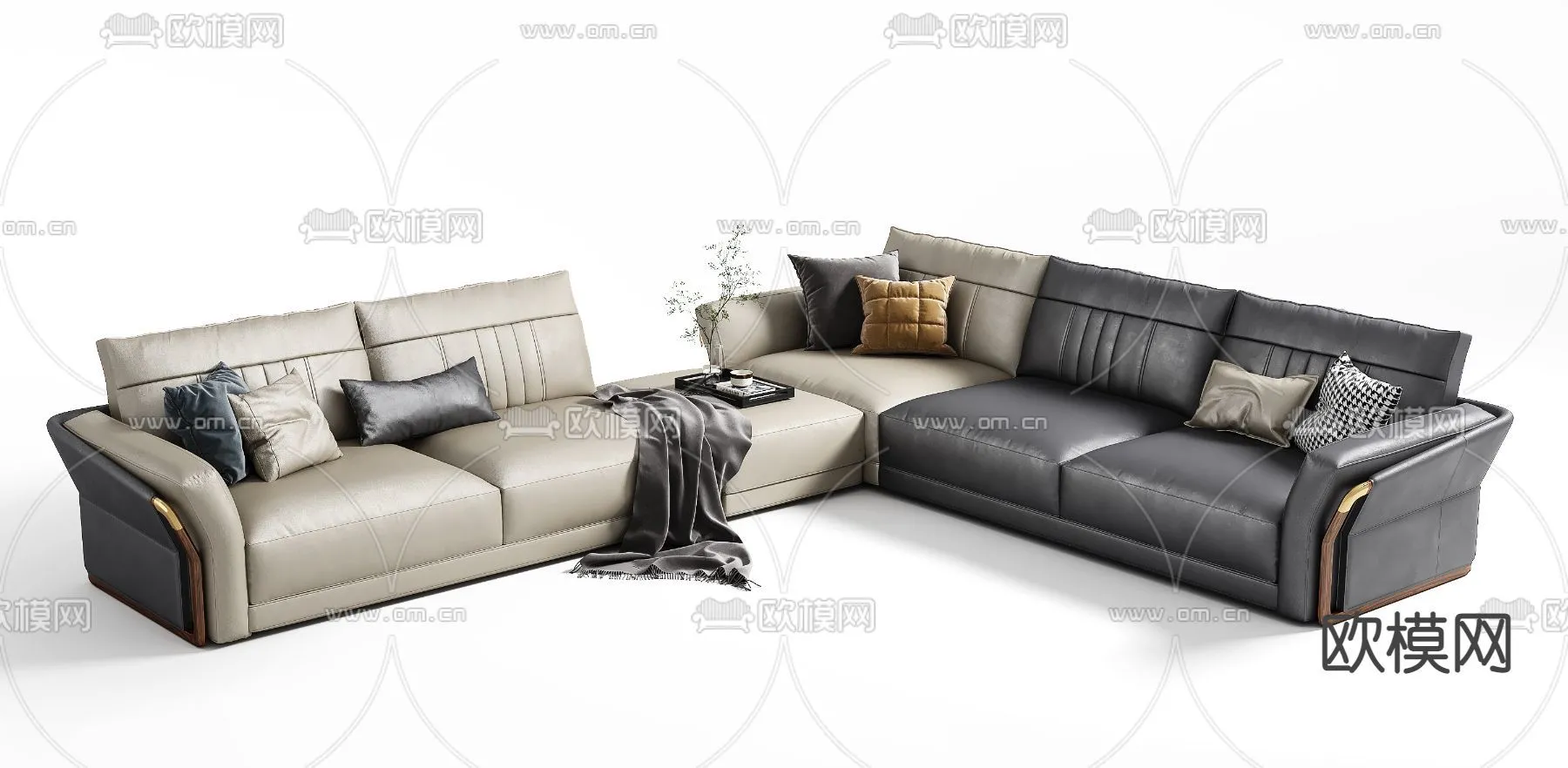 FURNITURE – SOFA – 3D Model For Interior Design – 11113