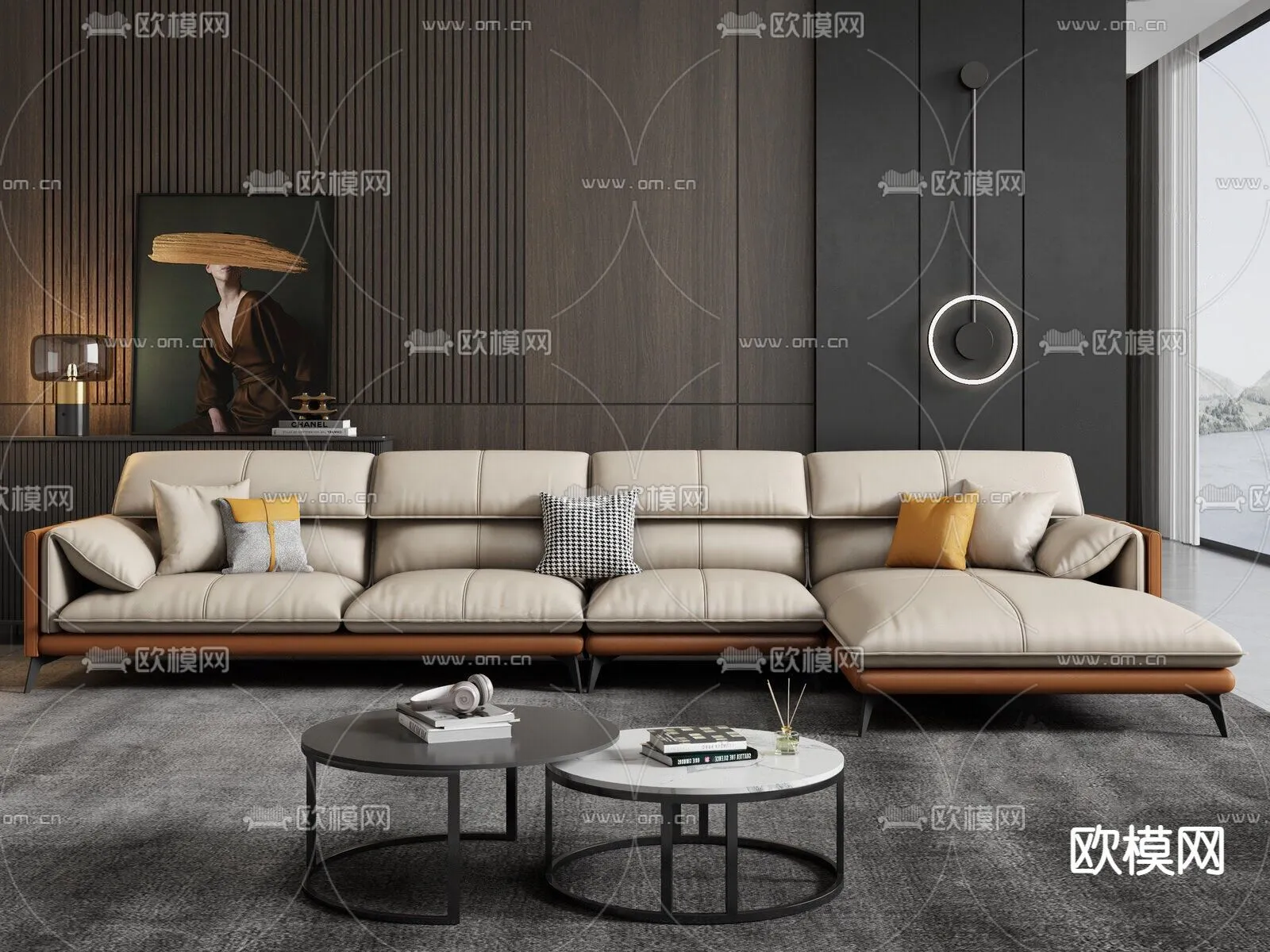 FURNITURE – SOFA – 3D Model For Interior Design – 11128