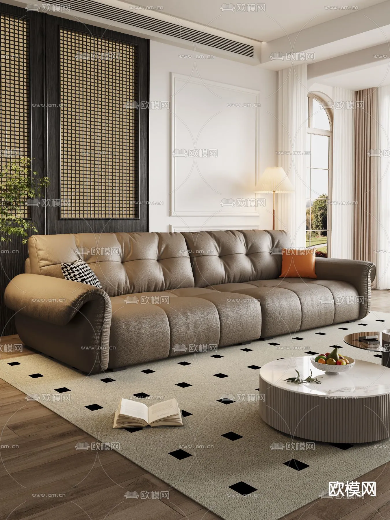 FURNITURE – SOFA – 3D Model For Interior Design – 11150