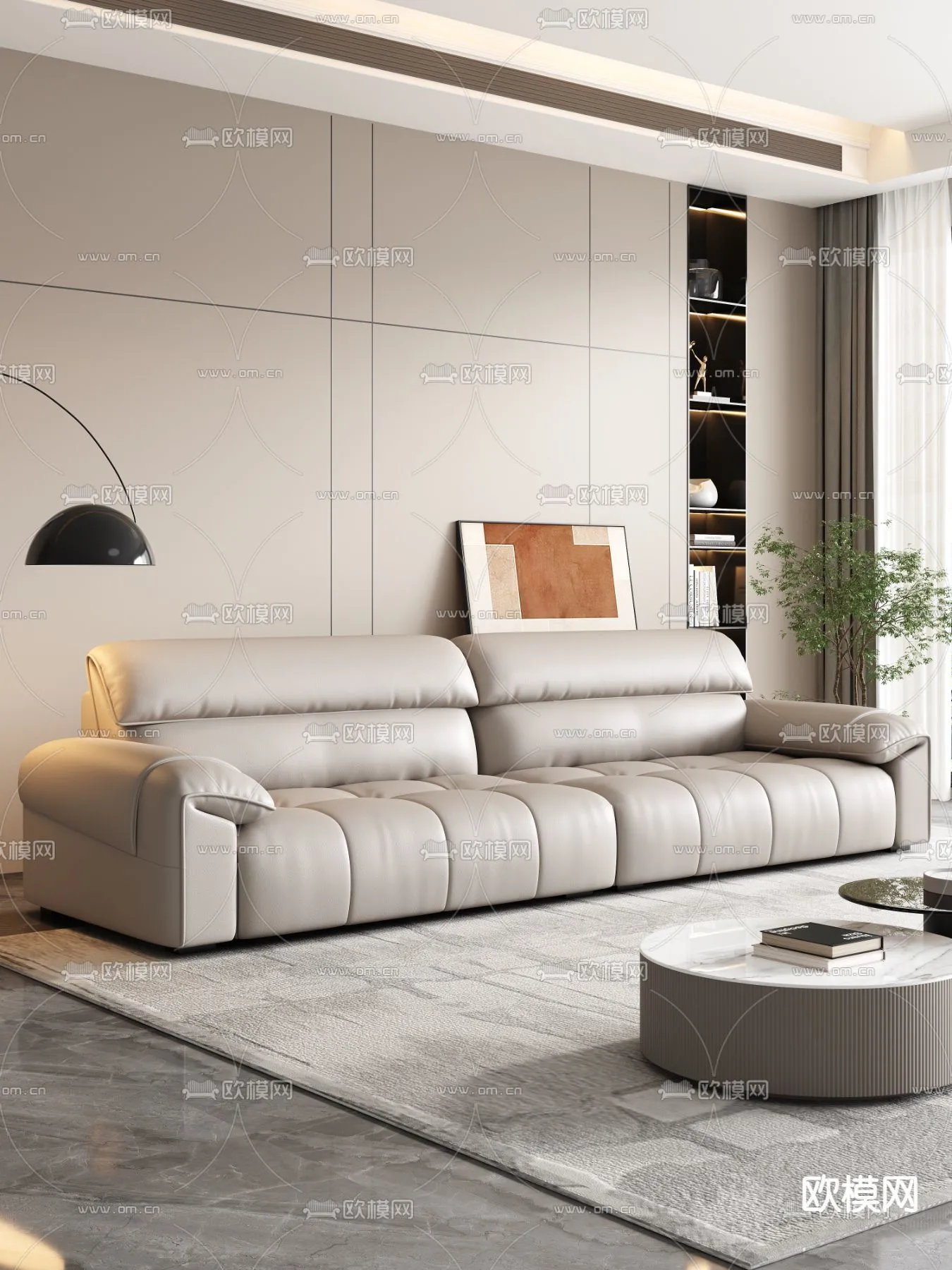 FURNITURE – SOFA – 3D Model For Interior Design – 11151