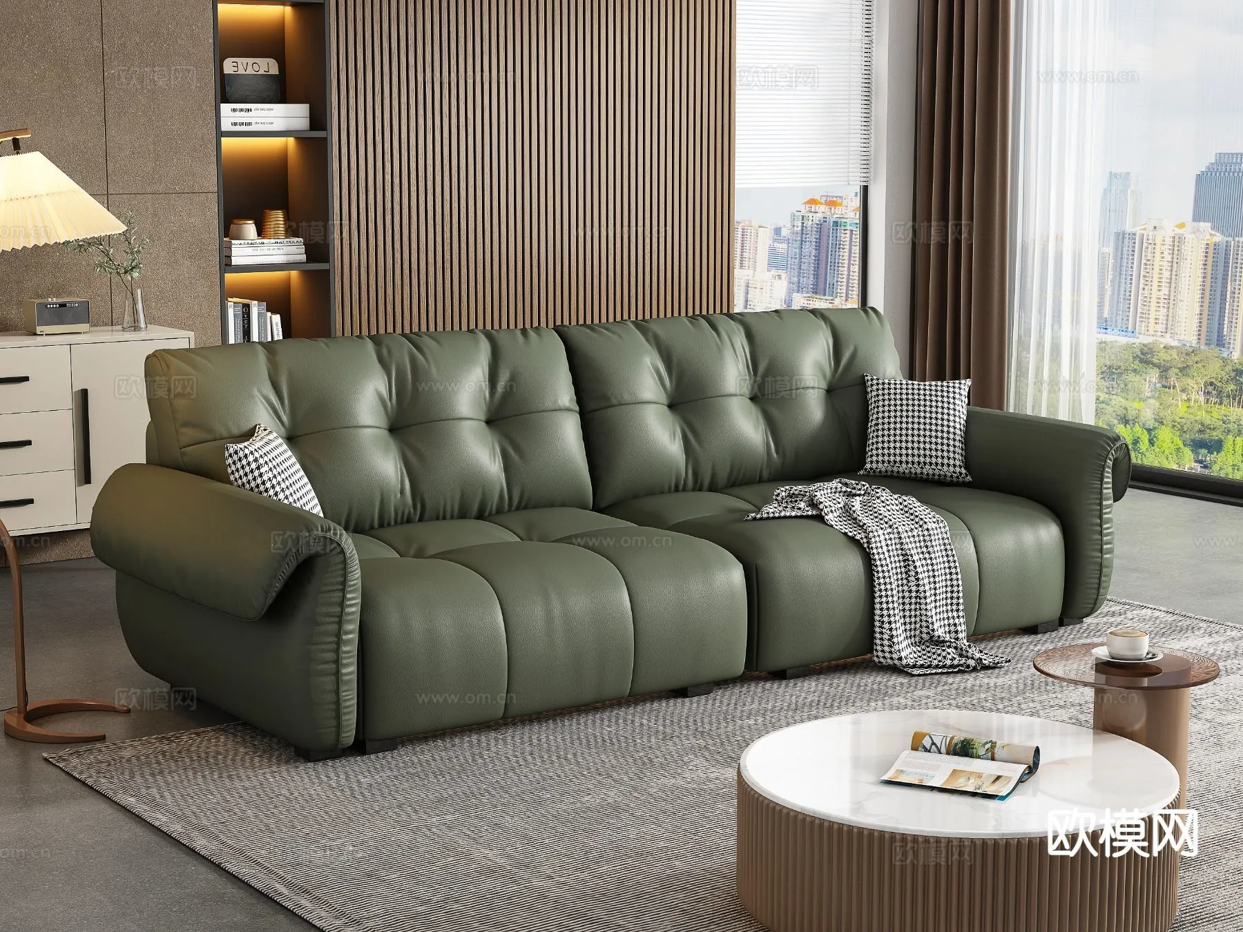 FURNITURE – SOFA – 3D Model For Interior Design – 11162