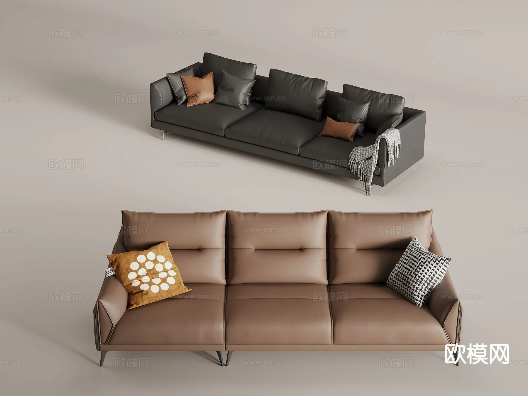 FURNITURE – SOFA – 3D Model For Interior Design – 11163