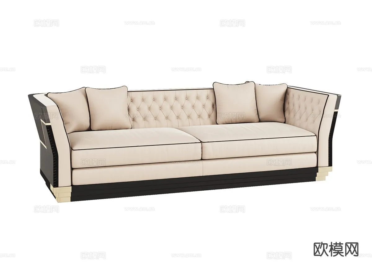 FURNITURE – SOFA – 3D Model For Interior Design – 11165