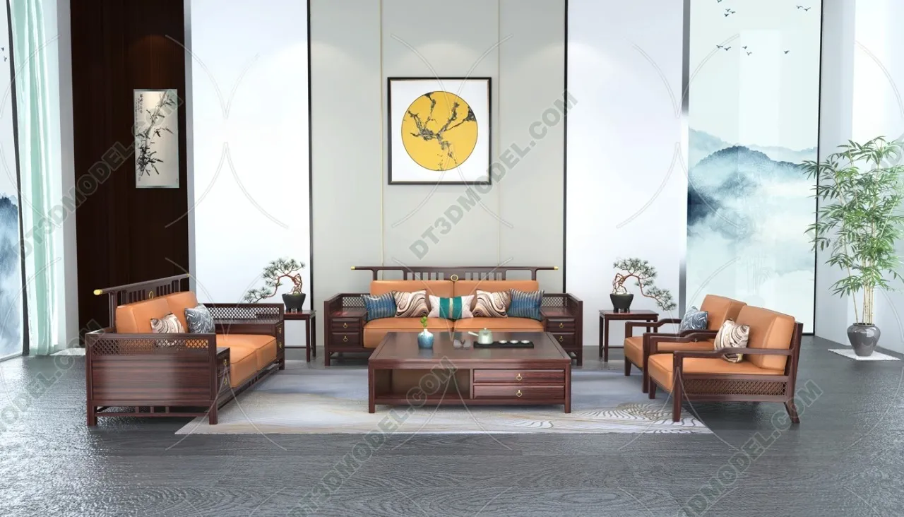 FURNITURE – SOFA – 3D Model For Interior Design – 11172