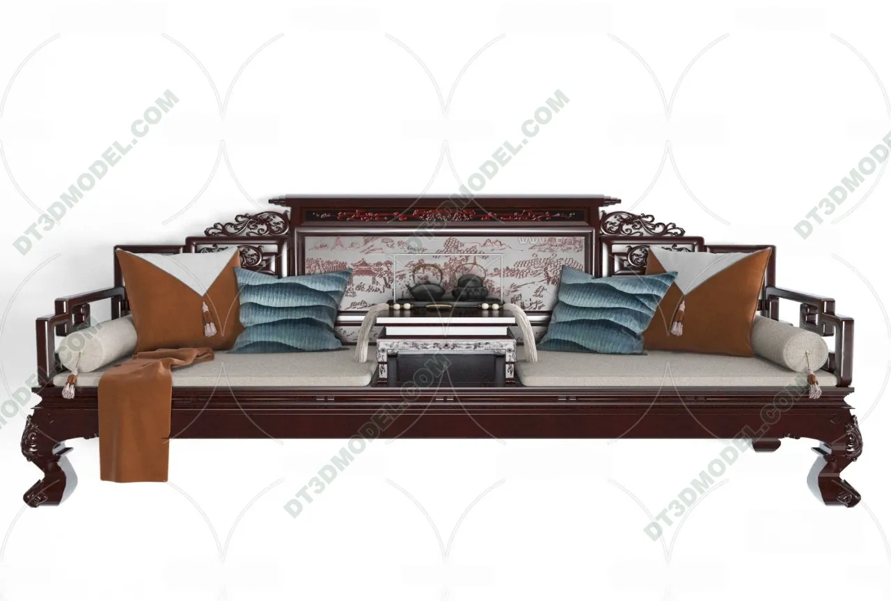 FURNITURE – SOFA – 3D Model For Interior Design – 11180